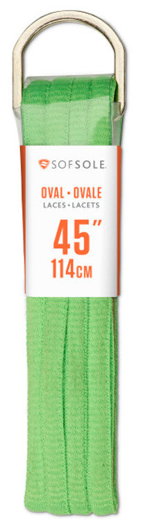 SofSole 45" Oval Shoe Laces - Neon Green