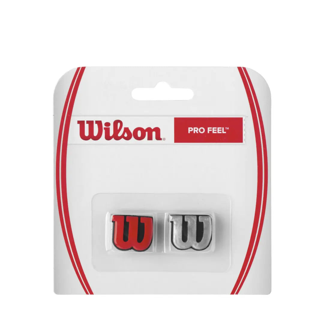 Wilson Pro Feel Red/Silver Dampner 2 Pack