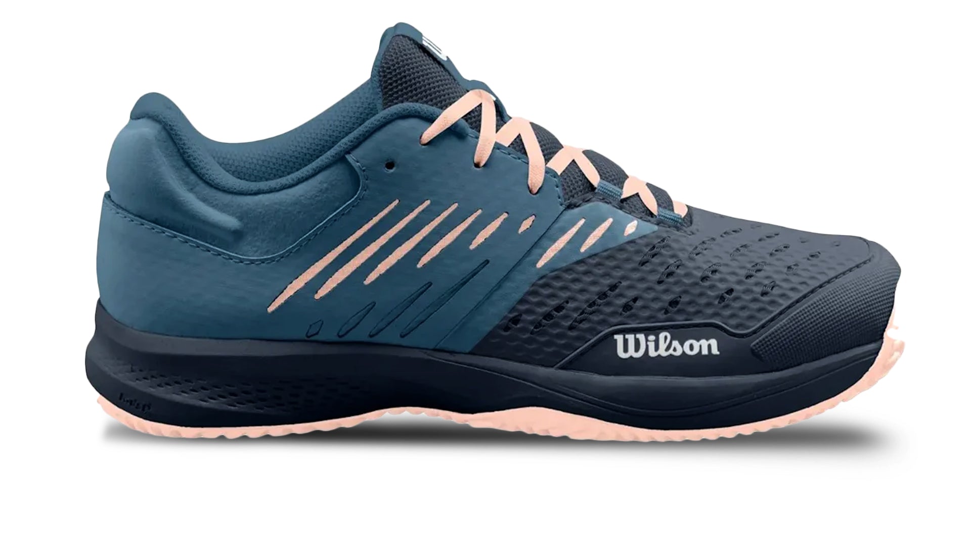 Wilson Ladies Kaos Comp 3.0 Tennis Shoe in India Ink/China Blue/Scallop Shell