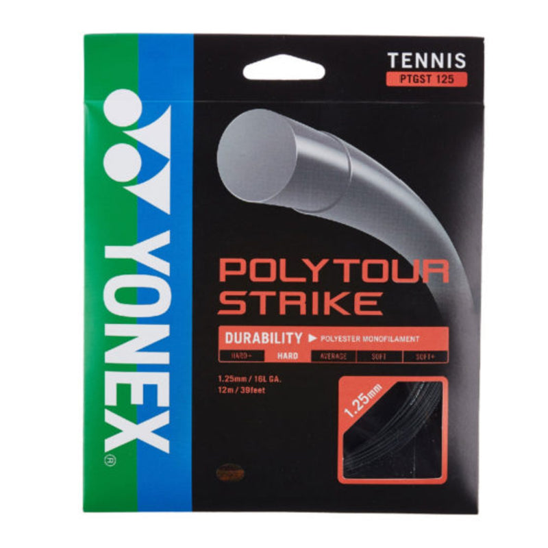 Yonex Polytour Strike 1.25mm 16L String Set - Cool Black