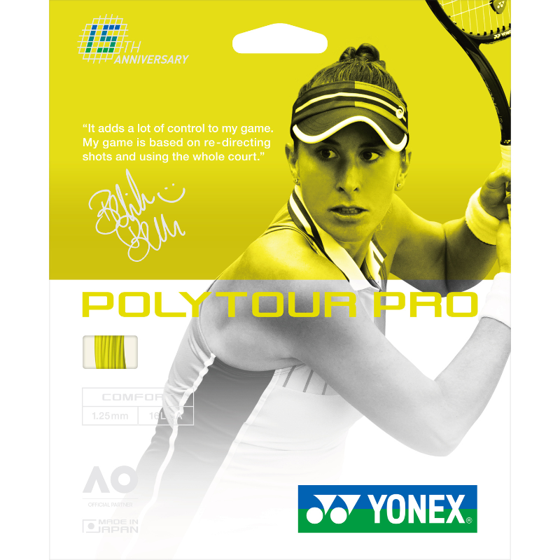 Yonex Polytour Pro 1.25mm 16L String Set - Flash Yellow