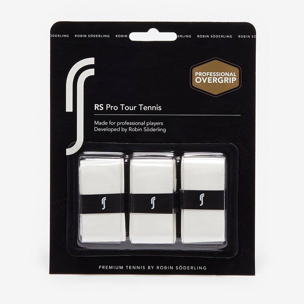Robin Soderling Pro Tour Overgrips 3 Pack - White