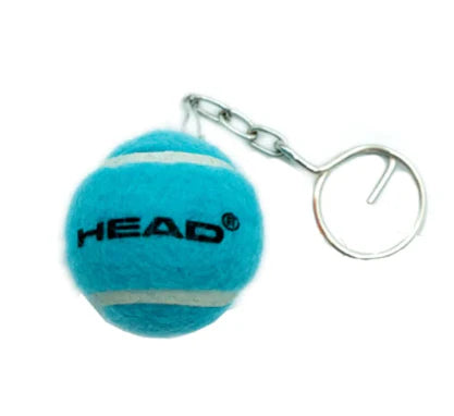 Head Mini Tennis Ball Keychain