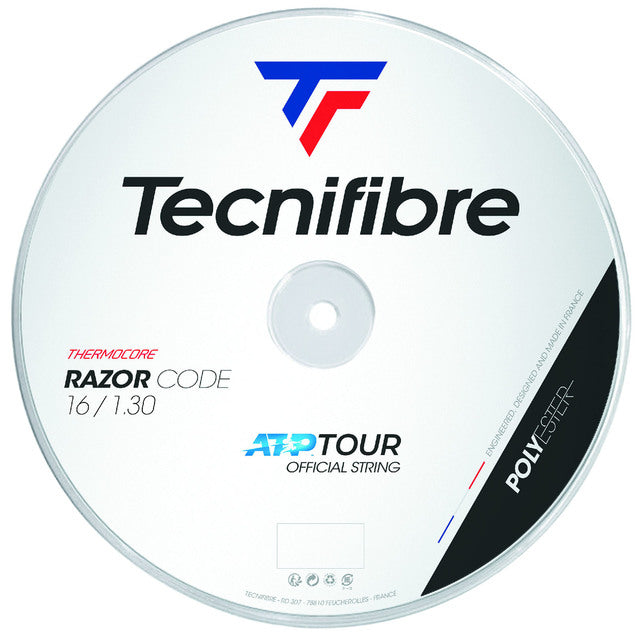 Tecnifibre 200m ATP Razor Code 1.30 Reel of String - White