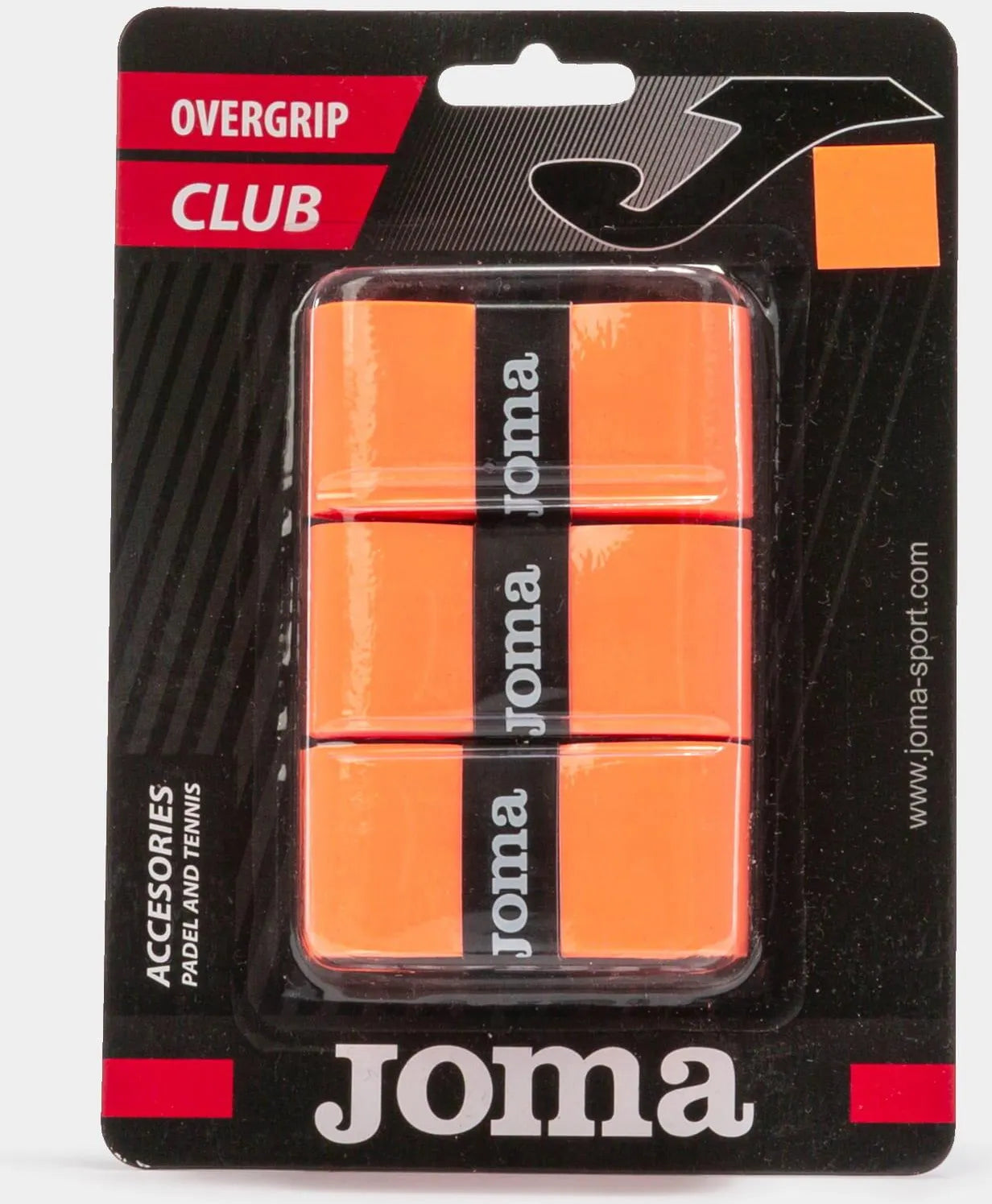 Joma Club Cushion Overgrip in Fluorescent Orange