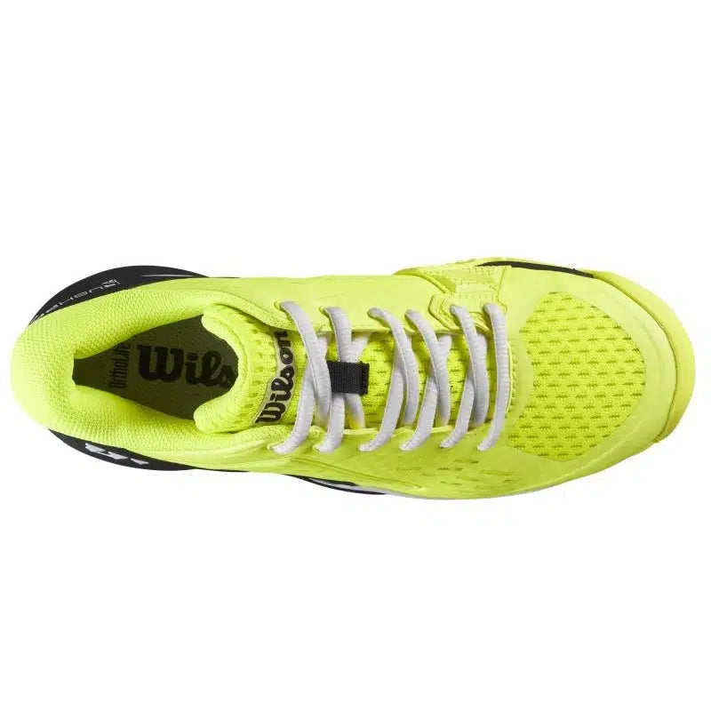 Wilson Men's Rush Pro 4.0 Safety Tennis Shoes in Yellow/Black