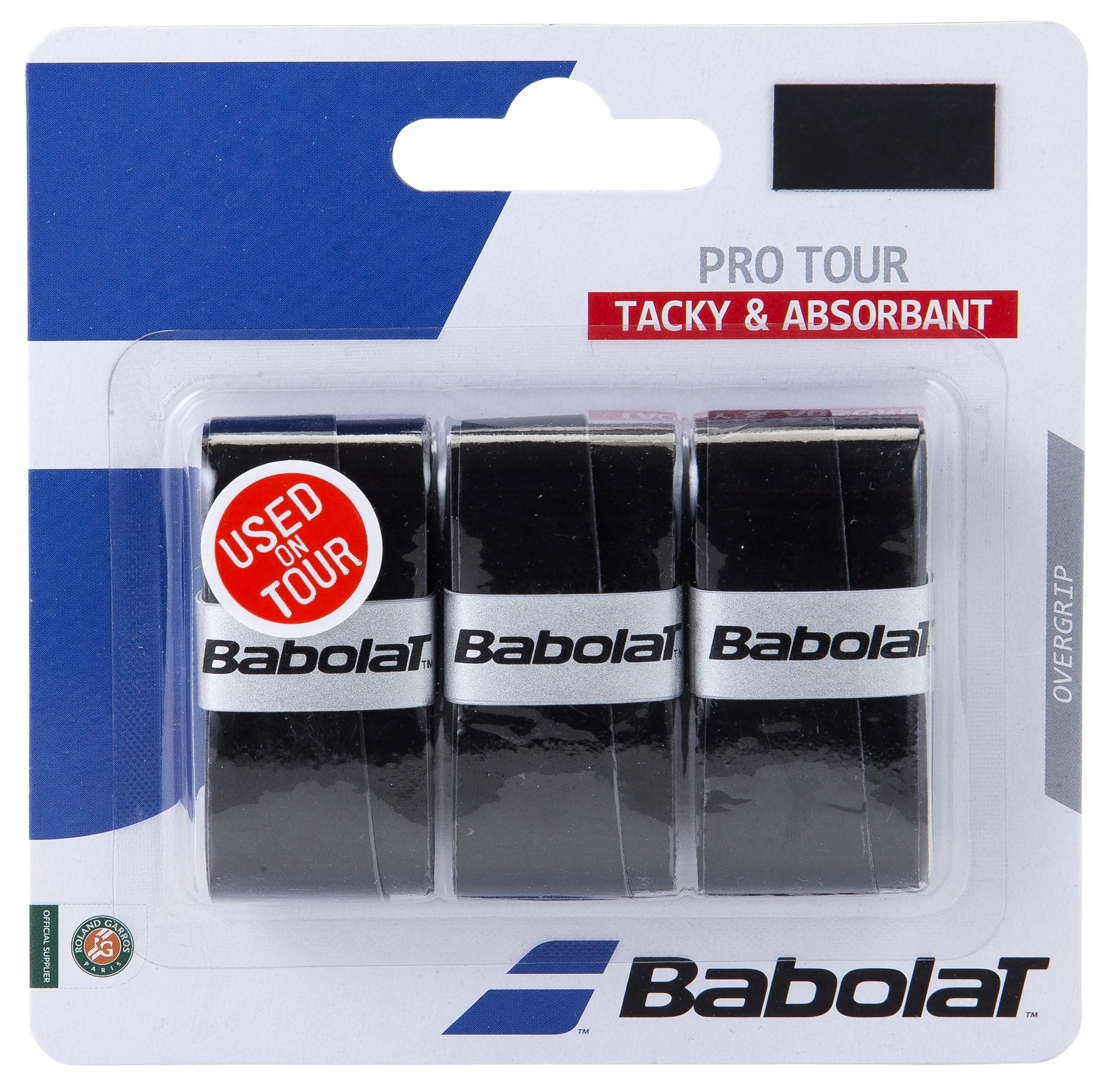 Babolat ProTour Tacky Overgrip 3 Pack (Black)