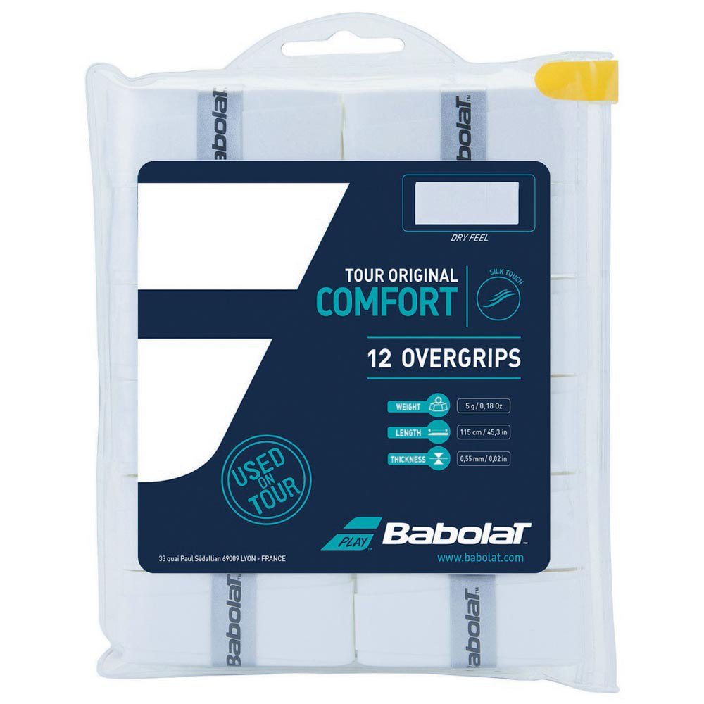 Babolat Tour Original Overgrip 12 Pack (white)